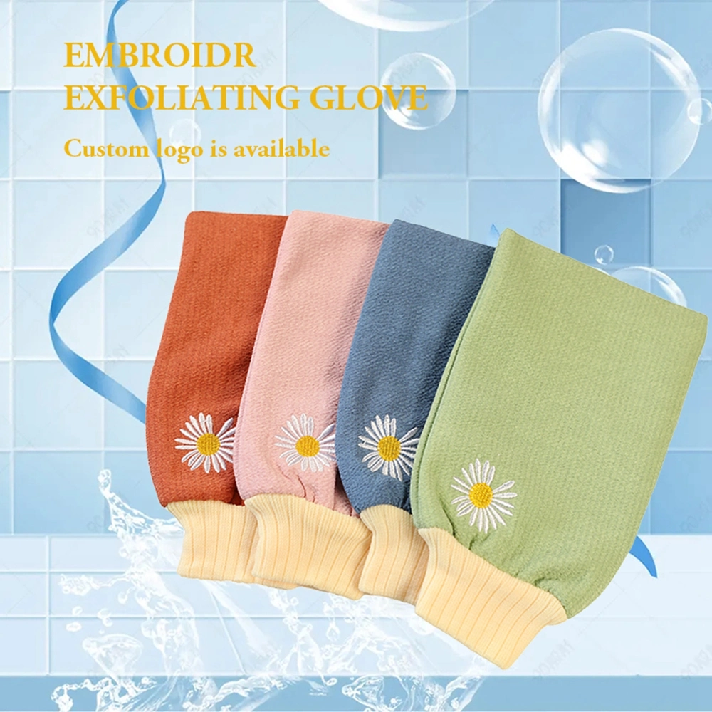 New Arrival Silk Exfoliating Glove Bath Mitt Custom Design Body Bath Mitt Made in China